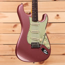 Fender Custom Shop Ltd 1964 Stratocaster Journeyman Closet Classic Relic electric guitar Burgundy Mist Metallic with single-coil pickups