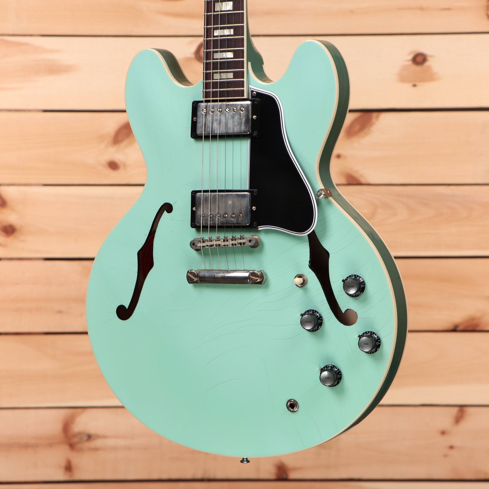 Gibson PSL-1964 ES-335 semi-hollow electric guitar Kerry Green two-tone with dual humbuckers and f-holes