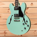 Gibson PSL-1964 ES335 Ultra-Light semi-hollow electric guitar Kerry Green two-tone with f-holes and dual humbuckers
