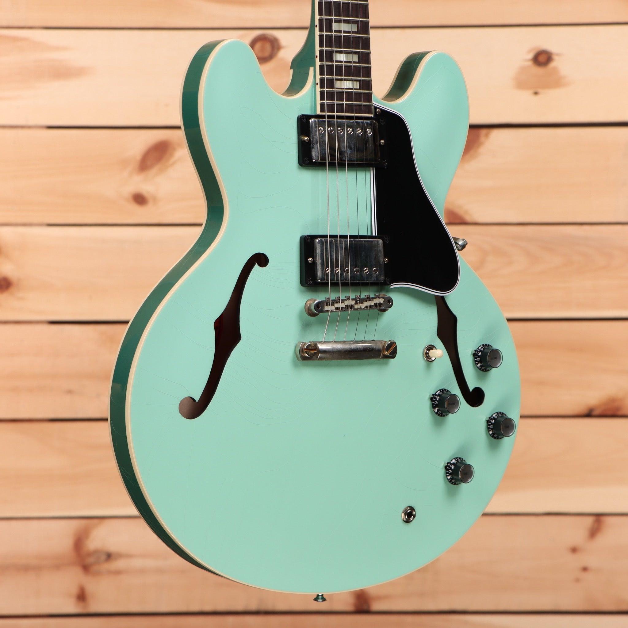 Gibson PSL-1964 ES-335 semi-hollow electric guitar Kerry Green two-tone with dual humbuckers and f-holes