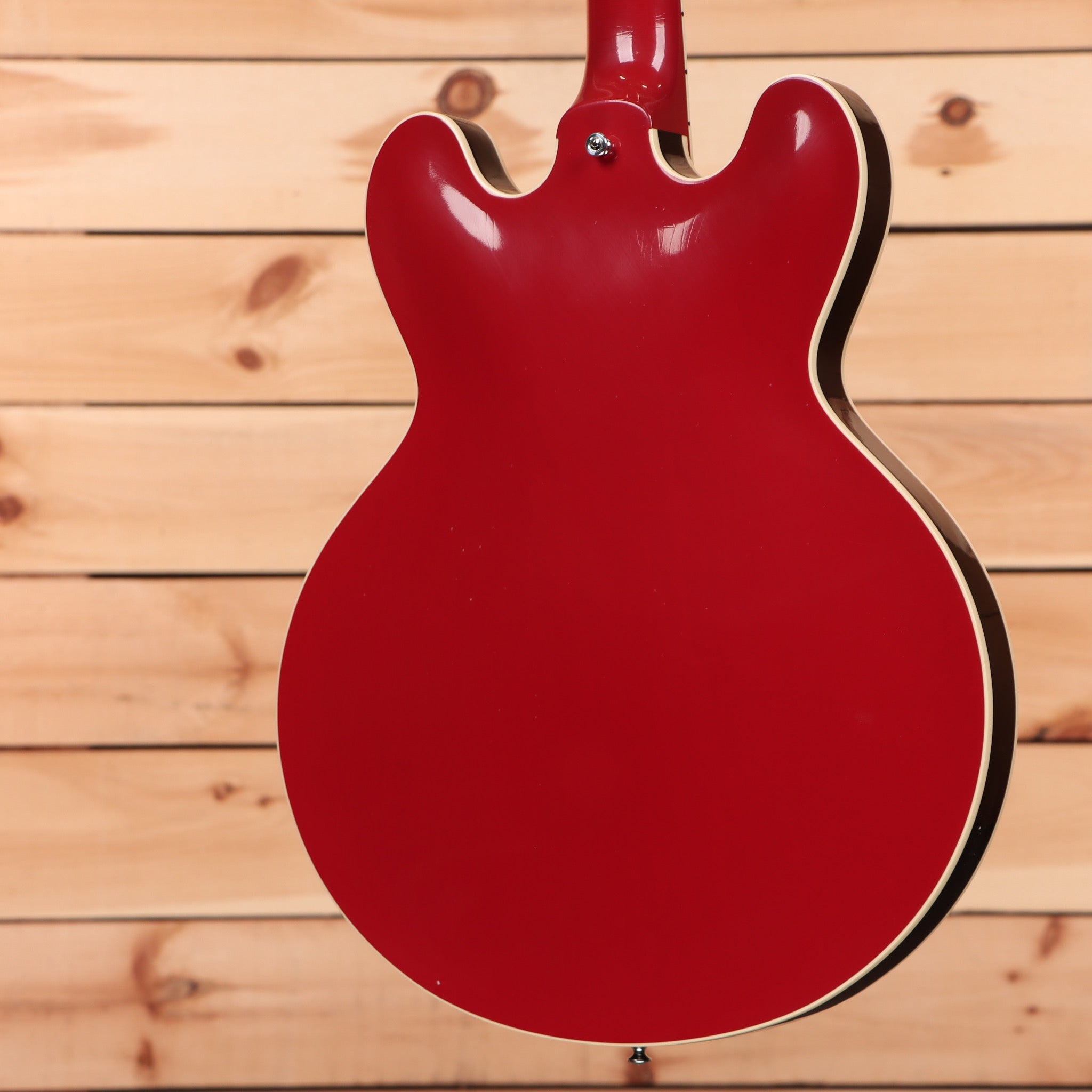 Gibson 1959 ES-335 semi-hollow electric guitar Cardinal Red with aged finish and white binding