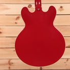 Gibson 1959 ES-335 semi-hollow electric guitar Cardinal Red with f-holes and elegant curves