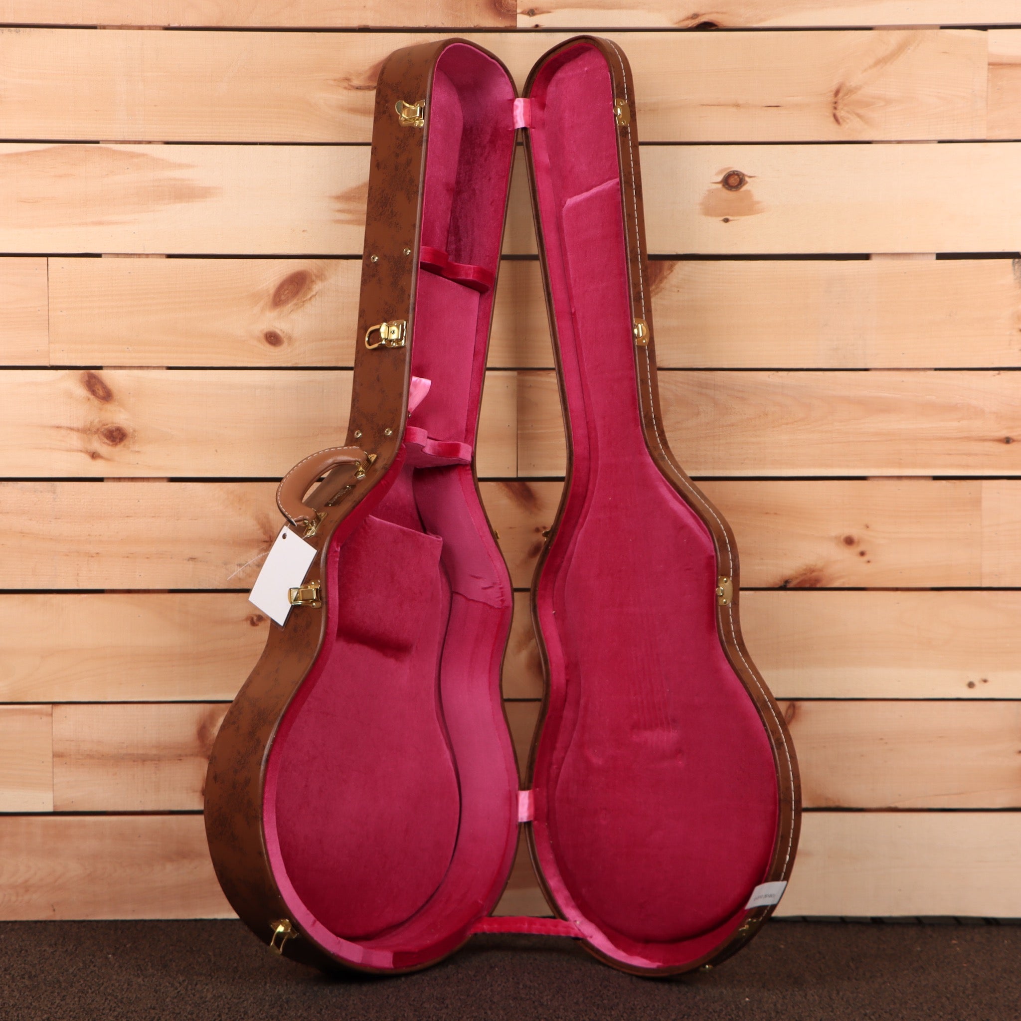 Gibson 1959 ES-335 semi-hollow electric guitar Cardinal Red with aged finish and burgundy interior case