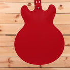 Gibson ES-335 semi-hollow electric guitar Cardinal Red with f-holes and dual humbuckers