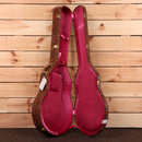 Gibson 1959 ES-335 semi-hollow electric guitar ultra-light aged cardinal red with open case showing pink velvet interior