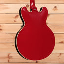 Gibson 1959 ES-335 semi-hollow electric guitar cardinal red with white binding and f-holes