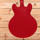 Gibson 1959 ES-335 semi-hollow electric guitar Cardinal Red with white binding and dual humbuckers