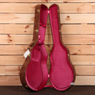 Gibson ES-335 semi-hollow electric guitar Cardinal Red aged case with burgundy velvet interior and gold hardware