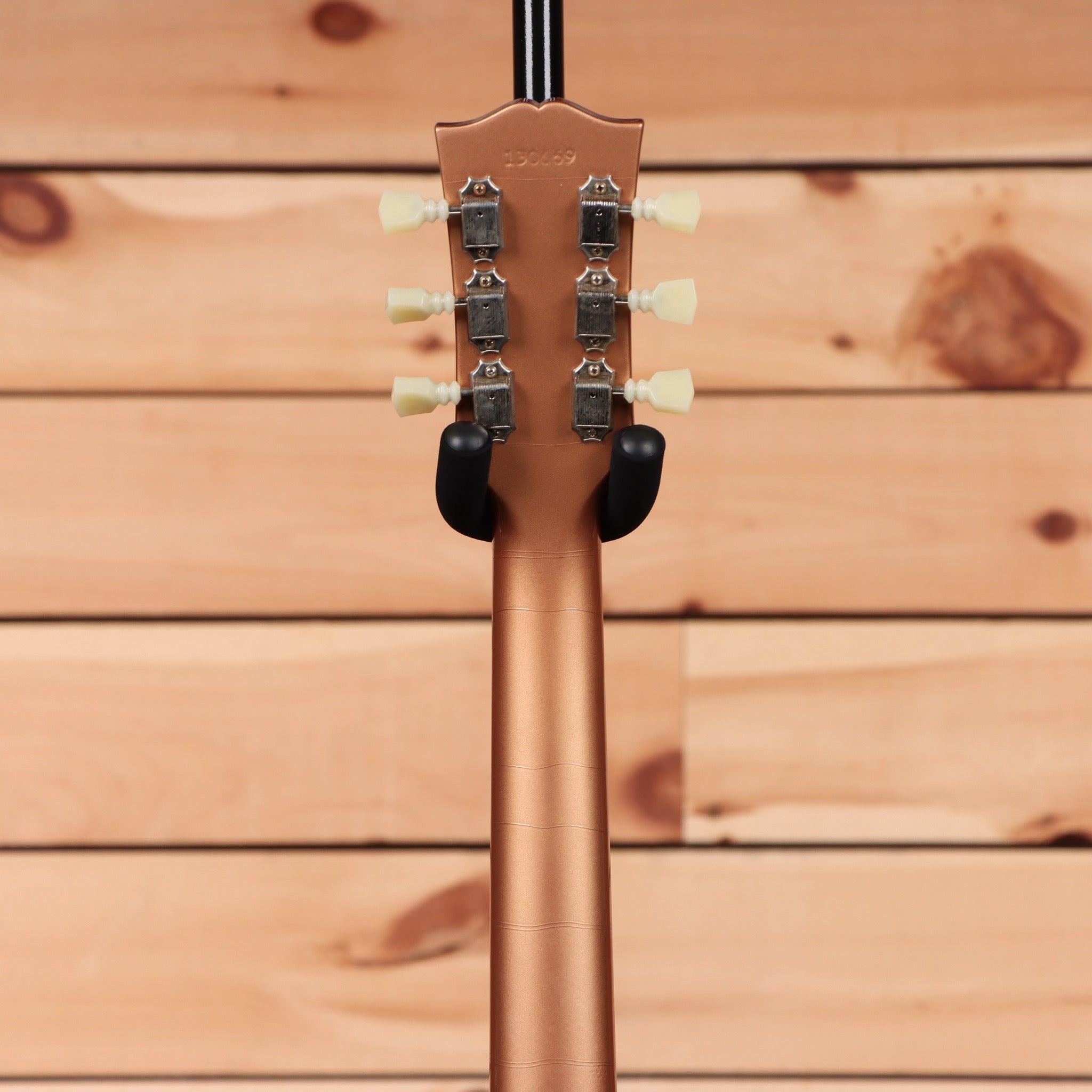 Gibson PSL-1961 ES-335 semi-hollow electric guitar Aged Copper with chrome tuners and cream button knobs