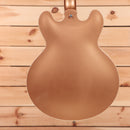 Gibson PSL-1961 ES-335 semi-hollow electric guitar Aged Copper with white binding and rounded cutaway body