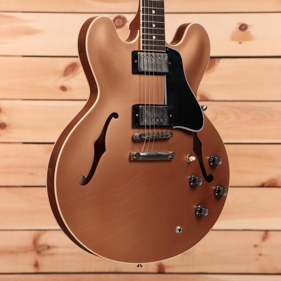Gibson PSL-1961 ES-335 semi-hollow body electric guitar Aged Copper with dual humbucker pickups