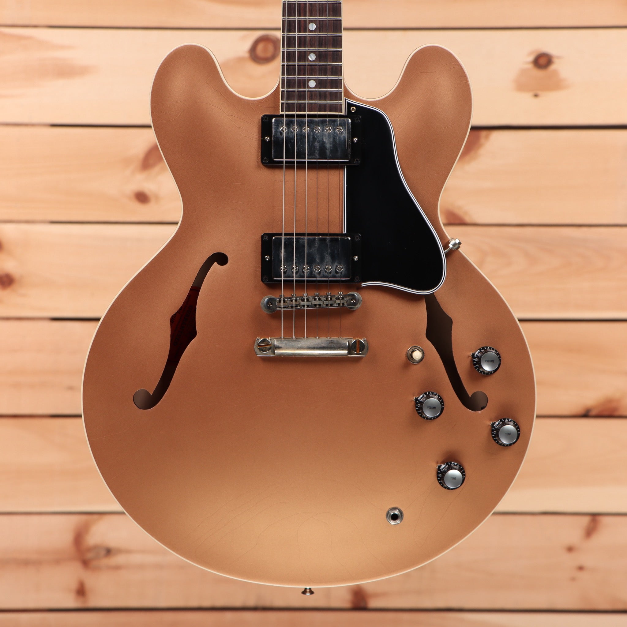 Gibson PSL-1961 ES-335 semi-hollow body electric guitar Aged Copper with dual humbucker pickups
