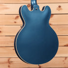 Gibson PSL-1961 ES-335 Ultra-Light semi-hollow electric guitar Frost Blue with white binding and dual humbuckers