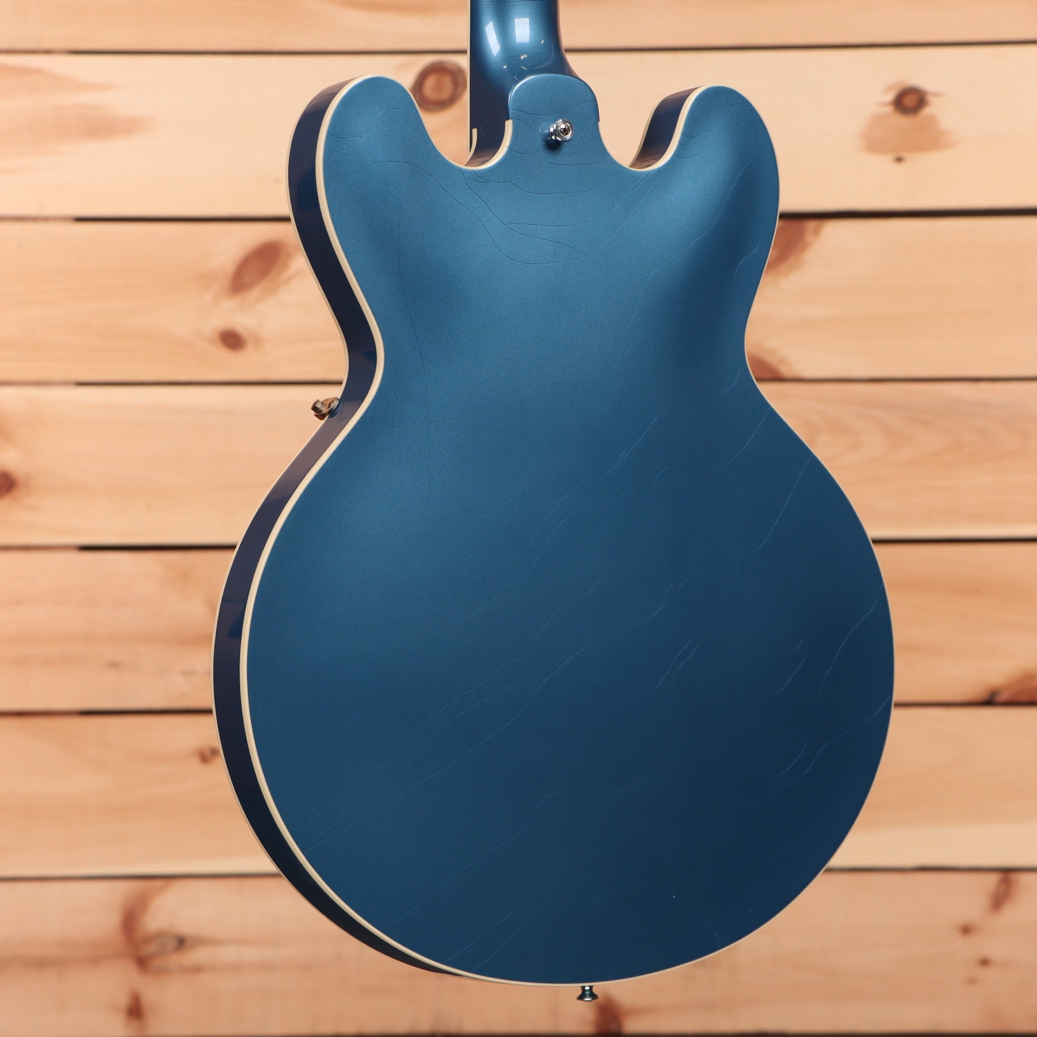 Gibson PSL-1961 ES-335 Ultra-Light semi-hollow electric guitar Frost Blue with white binding and dual humbuckers