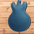 Gibson PSL-1961 ES-335 semi-hollow electric guitar Frost Blue with cream binding and f-holes