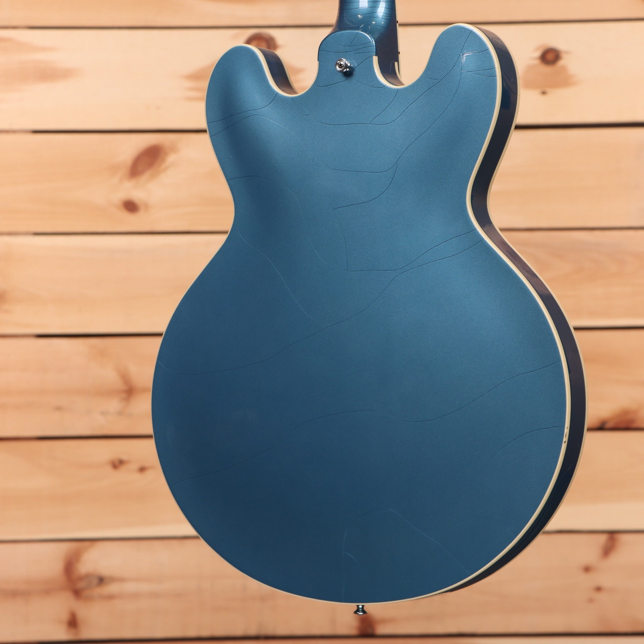 Gibson PSL-1961 ES-335 semi-hollow electric guitar Frost Blue with cream binding and f-holes