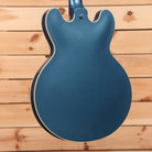 Gibson PSL 1961 ES-335 semi-hollow electric guitar Frost Blue with white binding and f-holes