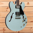 Gibson PSL-1961 ES-335 semi-hollow electric guitar Frost Blue with dual humbuckers and f-holes