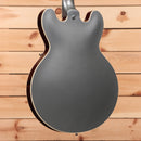 Gibson PSL-1961 ES-335 semi-hollow electric guitar Aged Silver Poly with cream binding and f-holes