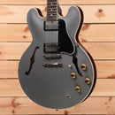 Gibson PSL-1961 ES-335 Ultra-Light semi-hollow electric guitar Aged Silver Poly with gold hardware and f-holes