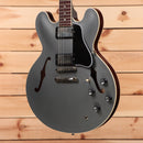 Gibson PSL-1961 ES-335 semi-hollow electric guitar Aged Silver Poly with dual humbuckers and f-holes