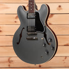 Gibson PSL-1961 ES-335 semi-hollow electric guitar Aged Silver Poly with dual humbuckers and f-holes