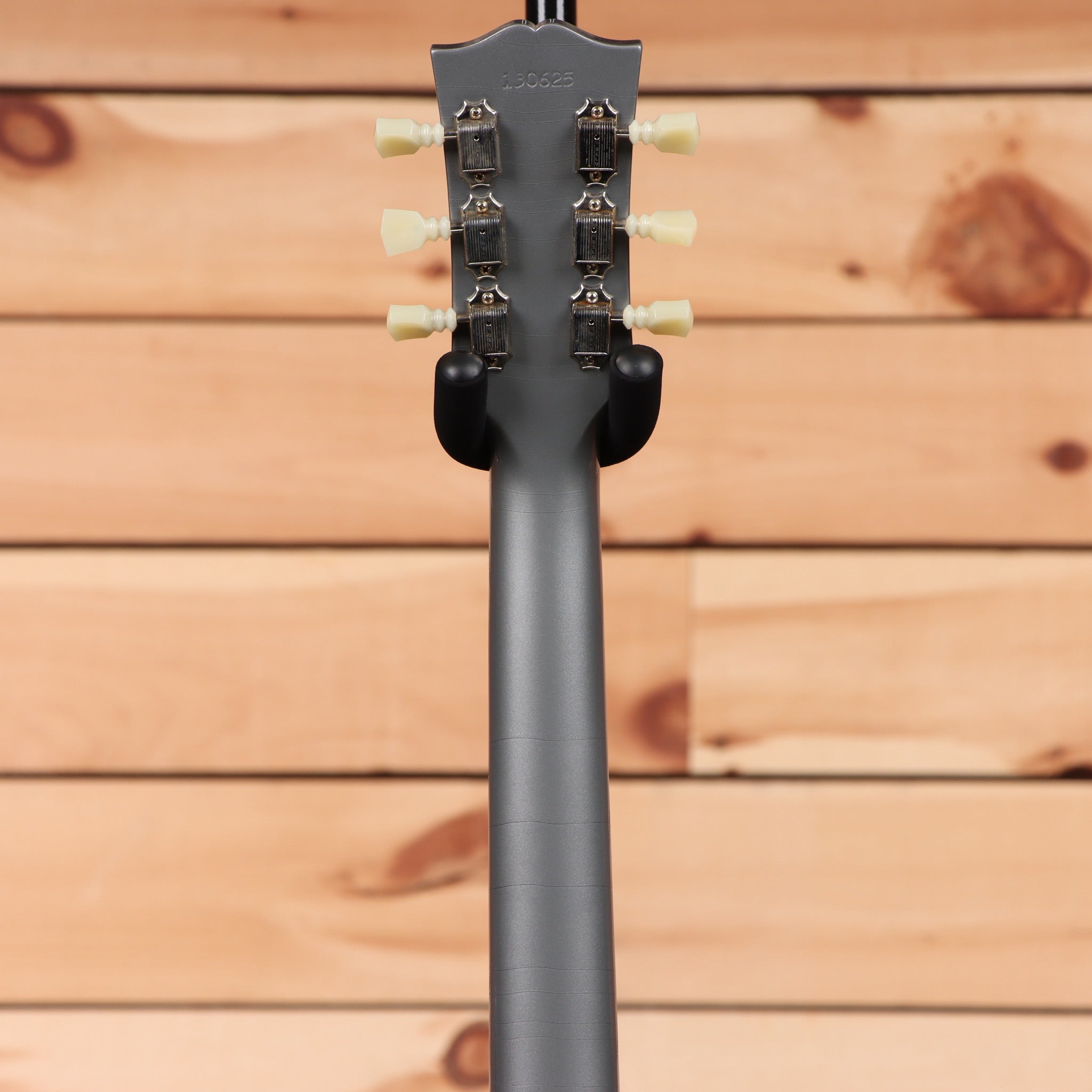 Gibson PSL-1961 ES-335 Ultra-Light semi-hollow electric guitar Aged Silver Poly with cream tuning pegs and dual humbuckers