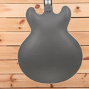 Gibson PSL 1961 ES-335 semi-hollow electric guitar Aged Silver Poly with dual humbuckers