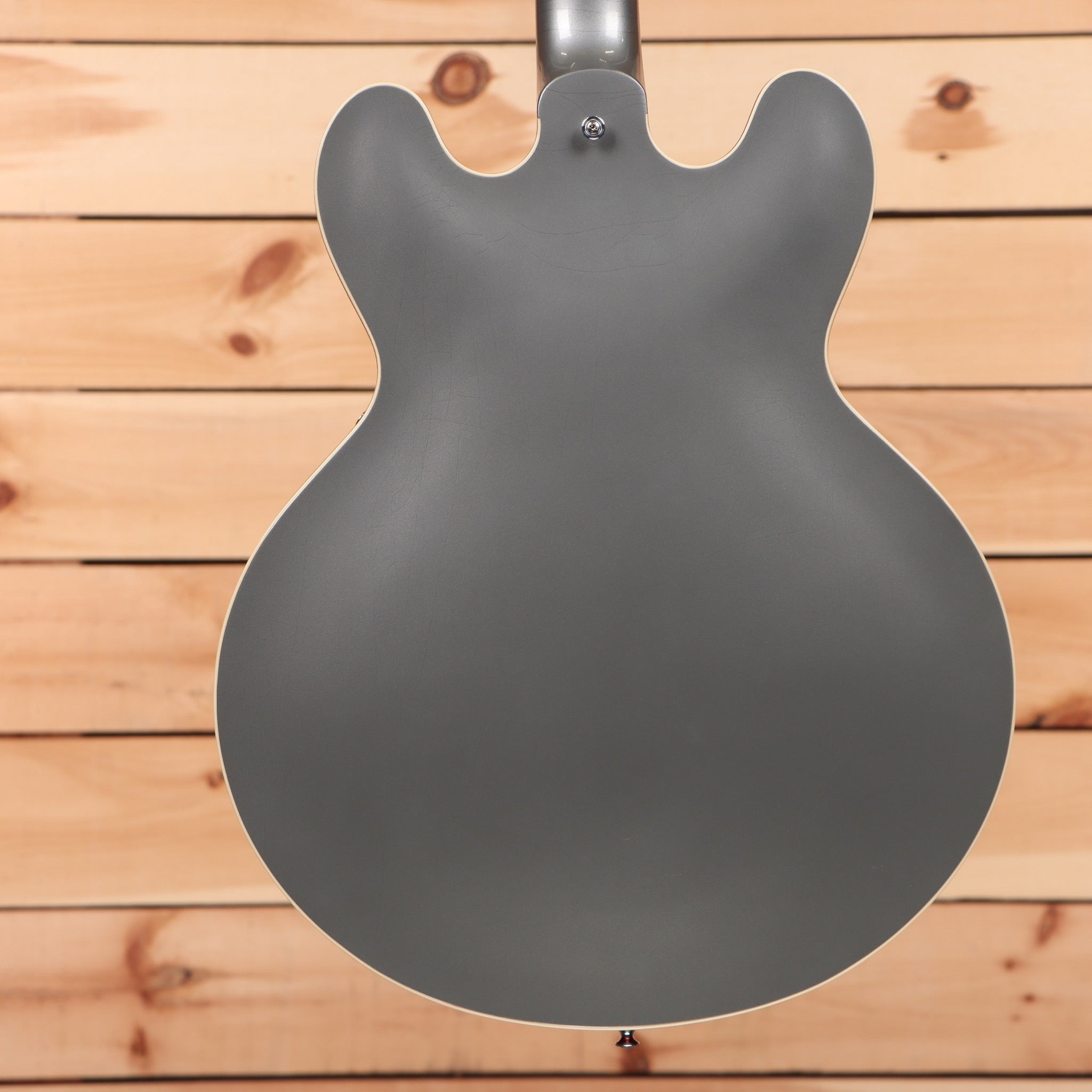 Gibson PSL 1961 ES-335 semi-hollow electric guitar Aged Silver Poly with dual humbuckers