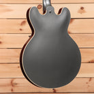 Gibson PSL-1961 ES-335 semi-hollow electric guitar Aged Silver Poly with dual humbuckers and maple binding