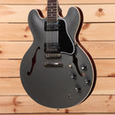 Gibson PSL-1961 ES-335 semi-hollow electric guitar Aged Silver Poly with dual humbuckers and f-holes