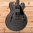 Gibson PSL-1961 ES-335 semi-hollow electric guitar Aged Silver Poly with dual humbuckers and f-holes