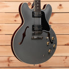 Gibson PSL 1961 ES-335 Ultra-Light semi-hollow electric guitar Aged Silver Poly with dual humbuckers and f-holes