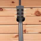 Gibson PSL-1961 ES-335 semi-hollow electric guitar Aged Silver Poly with dual humbuckers and cream tuning pegs