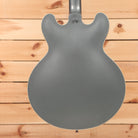 Gibson PSL-1961 ES-335 semi-hollow electric guitar Aged Silver Poly with f-holes and dual humbuckers