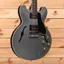 Gibson PSL-1961 ES-335 semi-hollow electric guitar Aged Silver Poly with dual humbuckers and f-holes