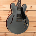 Gibson PSL-1961 ES-335 semi-hollow electric guitar Aged Silver Poly with dual humbuckers and f-holes