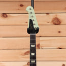 Gibson 1963 Firebird V electric guitar Heavy Aged Antique Frost Blue with Maestro vibrola and cream headstock binding