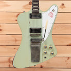 Gibson 1963 Firebird V electric guitar heavy aged antique frost blue with Maestro vibrola and dual humbuckers