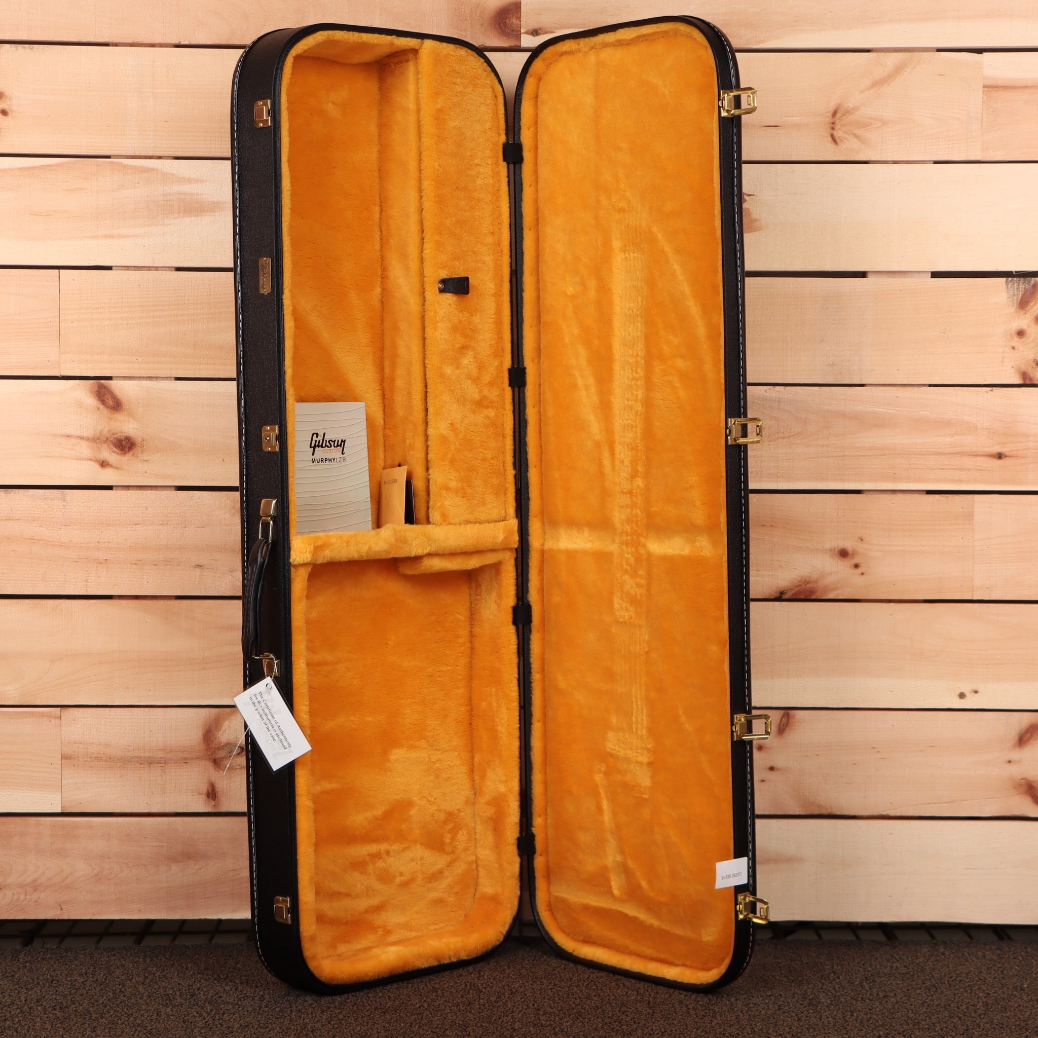 Gibson Firebird V electric guitar case heavy-aged antique frost blue with orange velvet interior