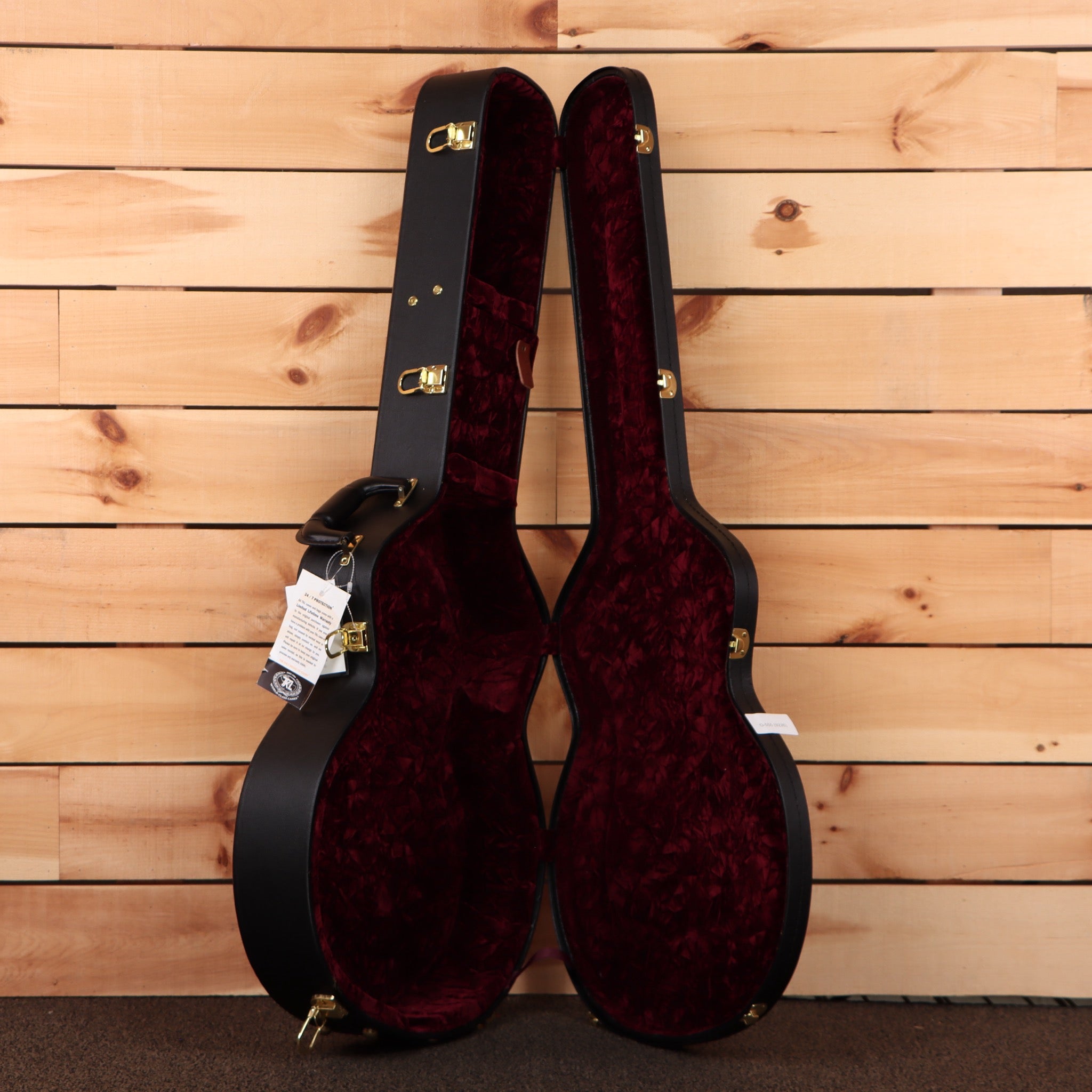 Gibson Byrdland semi-hollow electric guitar natural finish with gold hardware and burgundy velvet case