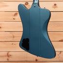Gibson 1963 Firebird V electric guitar Pelham Blue with Maestro vibrato and black pickguard