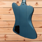 Gibson 1963 Firebird V electric guitar Pelham Blue with Maestro vibrato and black pickguard