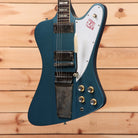 Gibson 1963 Firebird V electric guitar Pelham Blue aged finish with Maestro vibrato and dual humbuckers
