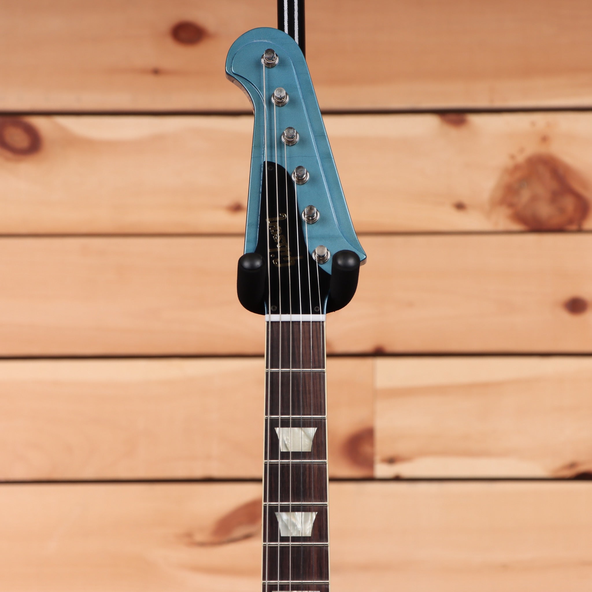 Gibson 1963 Firebird V electric guitar Pelham Blue with Maestro vibrola and rosewood fretboard