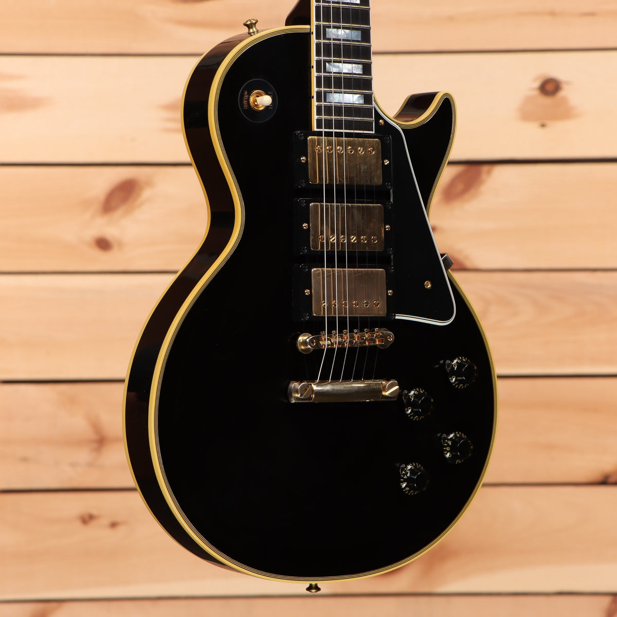 Gibson 1957 Les Paul Custom Reissue VOS 3 Pickup - Ebony – Righteous ...