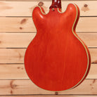 Gibson 1959 ES-355 semi-hollow electric guitar Watermelon Red light-aged with gold binding