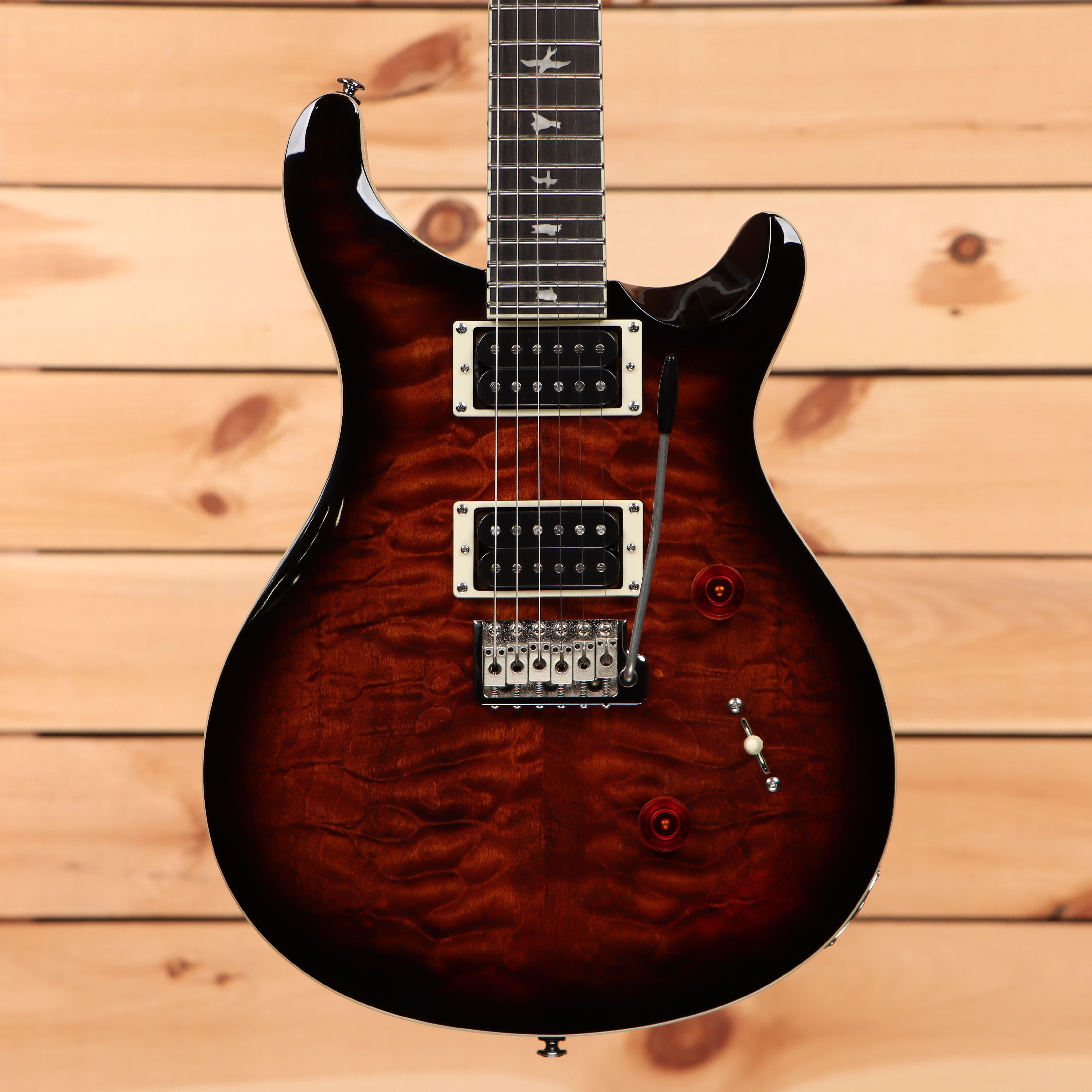 Paul Reed Smith SE Custom 24 electric guitar Black Gold Sunburst with dual humbucker pickups