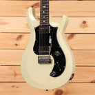 Paul Reed Smith S2 Standard 22 electric guitar Antique White with black pickguard and tremolo bridge