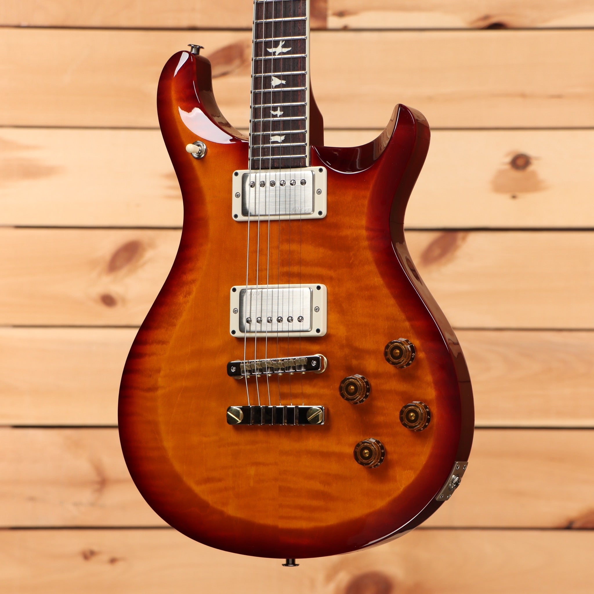 Paul Reed Smith S2 McCarty 594 electric guitar Dark Cherry Sunburst with dual humbucker pickups